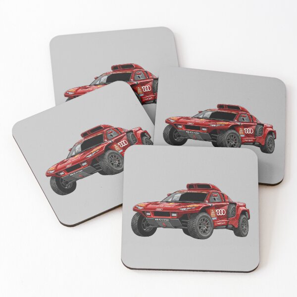 Item preview, Audi RS Q e-tron Dakar Custom Red Rally Sport Truck Illustration designed and sold by Motorline44.