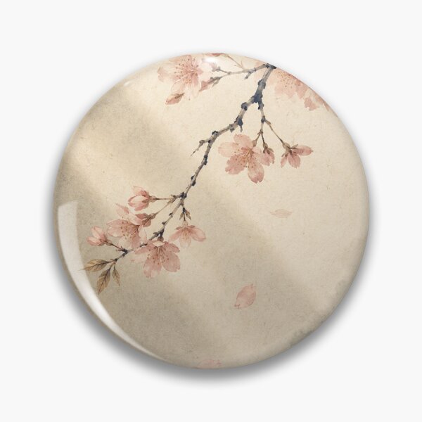 Item preview, Japanese Sakura Poster – Faded Cherry Blossom Washi Wall Art designed and sold by Yugen Veilshadow.