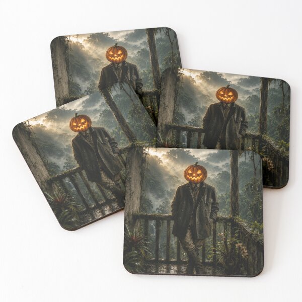 Item preview, Headless Horseman Jungle Explorer – Tropical Halloween Fantasy Art designed and sold by TheHorsemanRidesAgain.