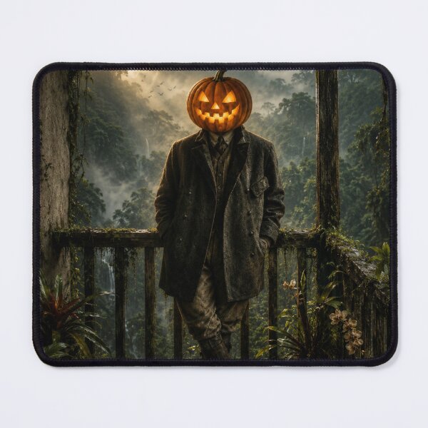 Item preview, Headless Horseman Jungle Explorer – Tropical Halloween Fantasy Art designed and sold by TheHorsemanRidesAgain.