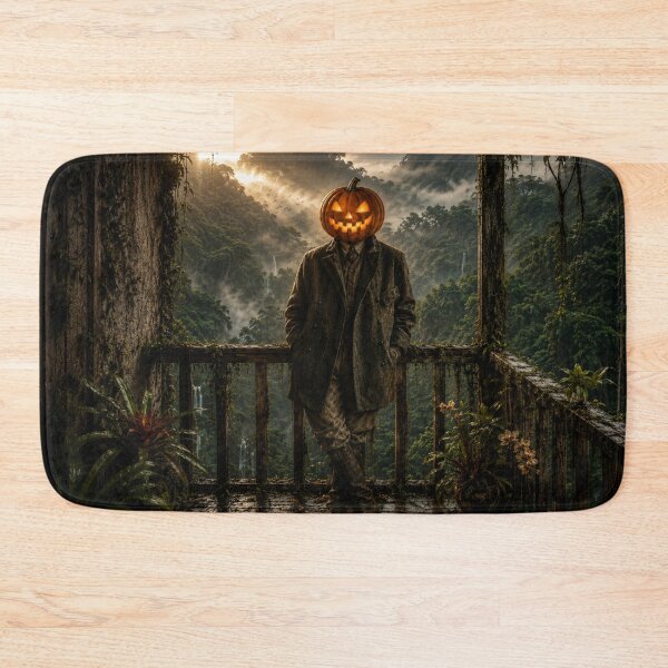 Item preview, Headless Horseman Jungle Explorer – Tropical Halloween Fantasy Art designed and sold by TheHorsemanRidesAgain.