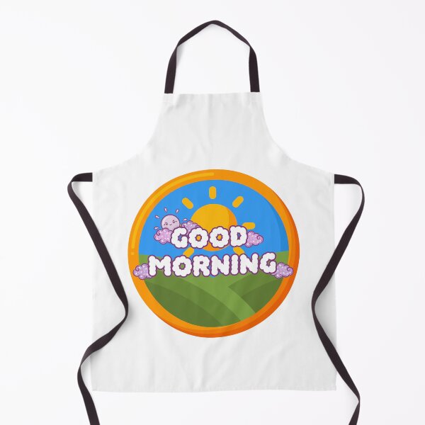 Item preview, good morningGood Morning Sun Badge – Cute Kawaii Quote Design designed and sold by ViralStickShop.