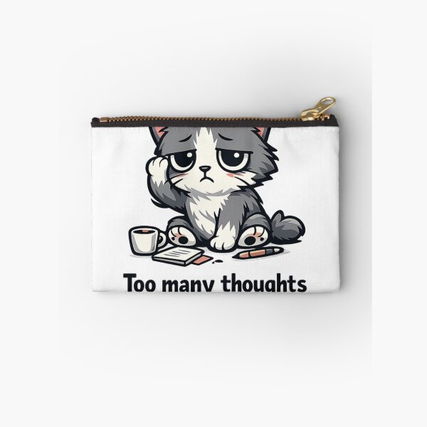 Item preview, Overwhelmed Cat Too Many Thoughts designed and sold by Meterka.