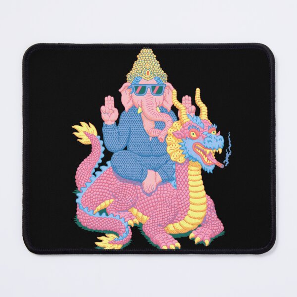 Item preview, Ganesha Riding Dragon Streetwear Pop Art designed and sold by PANNARUK THAILAND.