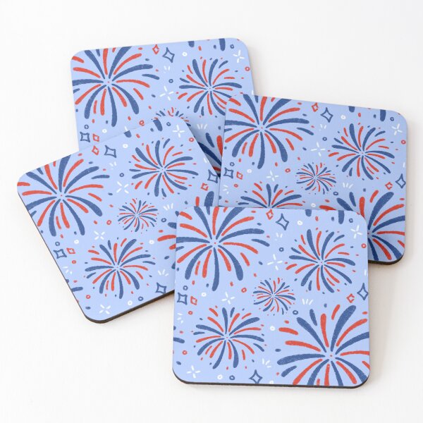 Item preview, 4th of July Fireworks Seamless Pattern designed and sold by MiloverseOfficial.