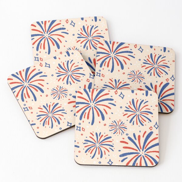Item preview, 4th of July Fireworks Seamless Pattern designed and sold by MiloverseOfficial.