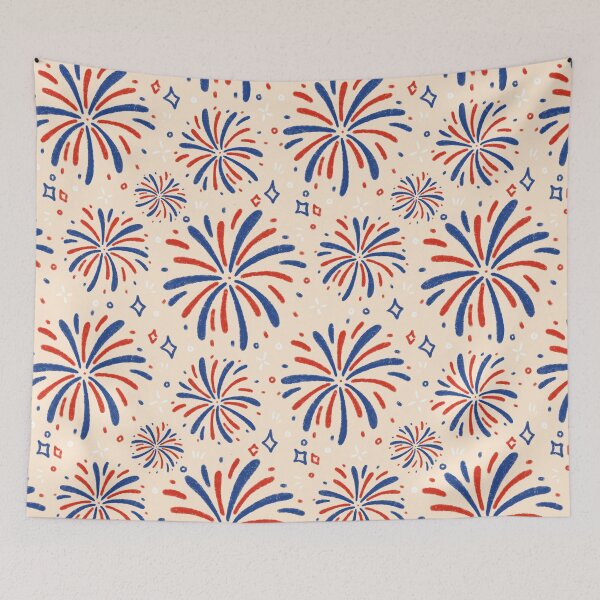 Item preview, 4th of July Fireworks Seamless Pattern designed and sold by MiloverseOfficial.