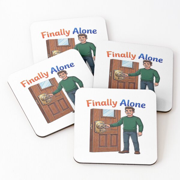 Item preview, Finally Alone: Relatable Introvert Humor Design designed and sold by Northern Glow Art.