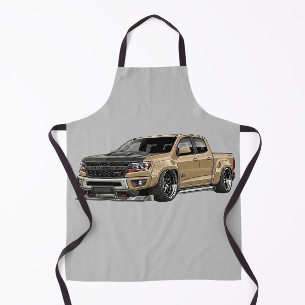 Item preview, Custom Chevrolet Colorado ZR2 Lowered Sand Beige Street Truck Illustration designed and sold by Motorline44.