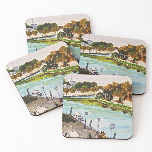 Item preview, Yarra River with MCG as backdrop designed and sold by Margaret Watkins.