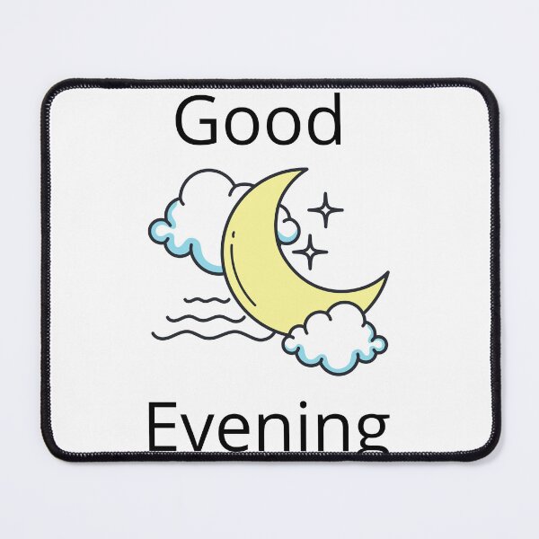 Item preview, Good Evening Moon Quote – Minimalist Crescent Moon Design designed and sold by ViralStickShop.