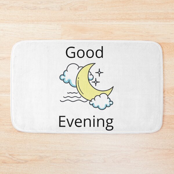 Item preview, Good Evening Moon Quote – Minimalist Crescent Moon Design designed and sold by ViralStickShop.