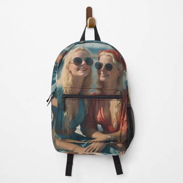 Item preview, Riviera Summer Elegance Blonde Women on Luxury Boat designed and sold by UmSkelig834.