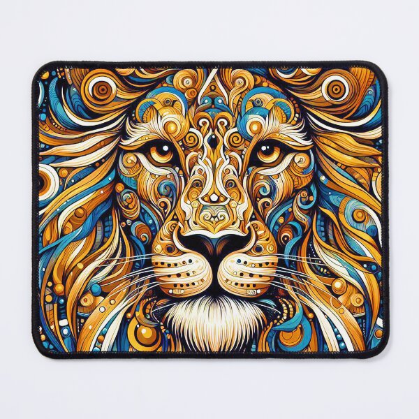 Item preview, Dramatic Lion Face Stylized Aesthetic Ornate Design Art designed and sold by DEC02.