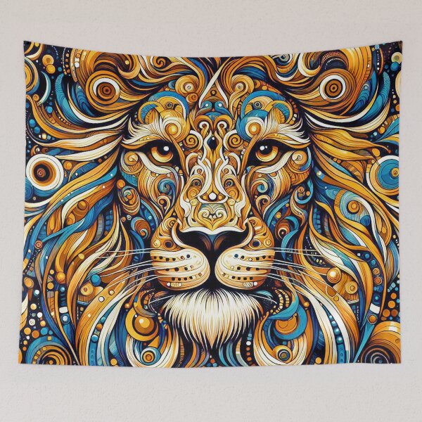 Item preview, Dramatic Lion Face Stylized Aesthetic Ornate Design Art designed and sold by DEC02.