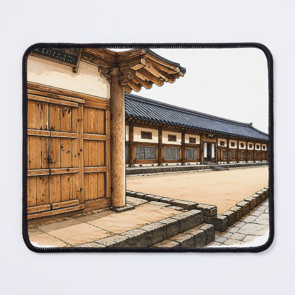 Item preview, Photonuri Beautiful Korean Temple Traditional Hanok House Art designed and sold by photonuri.