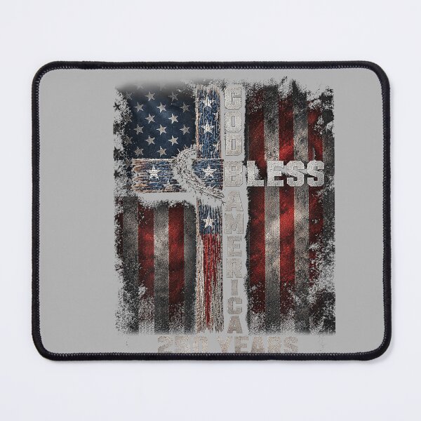 Item preview, God Bless America 250 Years 1776 2026 Christian Cross Flag designed and sold by GreggRoss.