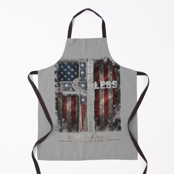 Item preview, God Bless America 250 Years 1776 2026 Christian Cross Flag designed and sold by GreggRoss.