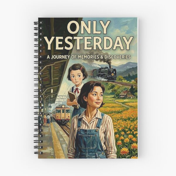 Item preview, Only Yesterday Retro Anime Coming-of-Age Nostalgia Tribute Art Movie Poster designed and sold by Art's Diner.