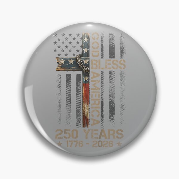 Item preview, God Bless America Christian Cross Flag 250 Years 1776 2026_2 designed and sold by GreggRoss.