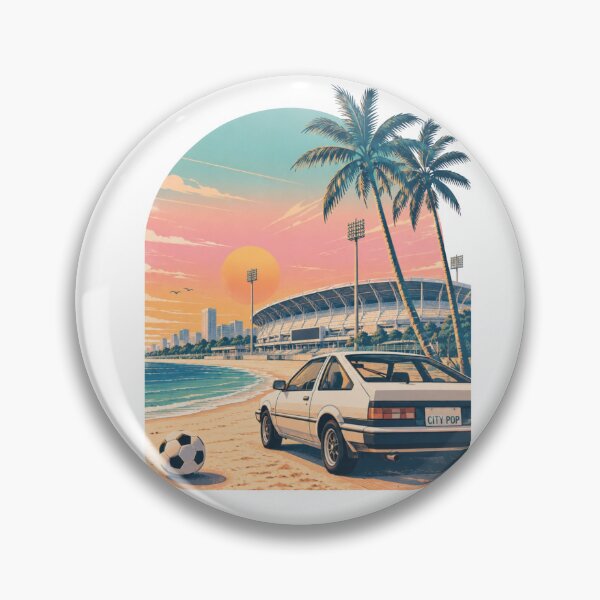 Item preview, Retro City Pop Beach Soccer Stadium designed and sold by Anne97s.