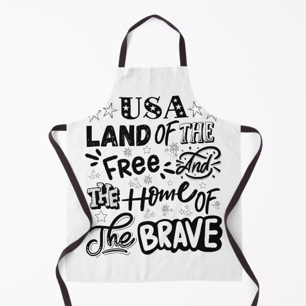 Item preview, USA Land of the Free Home of the Brave — Patriotic Typography American Pride Design Black designed and sold by GFamilyC.