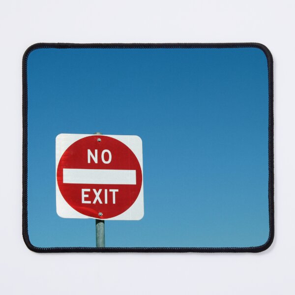 Item preview, No Exit Road Sign Against Blue Sky designed and sold by 27Tammy27.