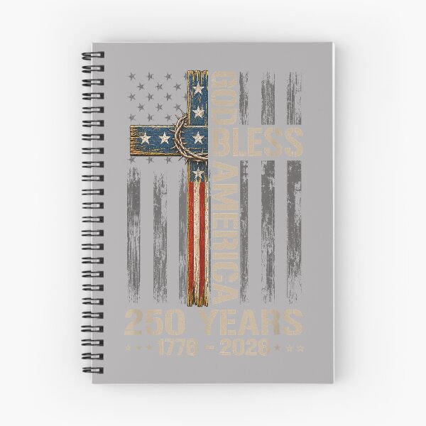 Item preview, God Bless America Christian Cross Flag 250 Years 1776 2026 designed and sold by GreggRoss.