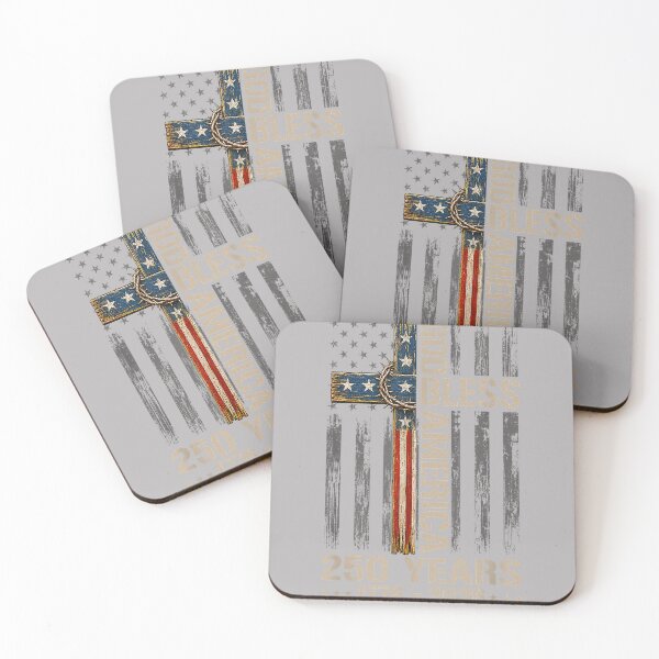 Item preview, God Bless America Christian Cross Flag 250 Years 1776 2026 designed and sold by GreggRoss.