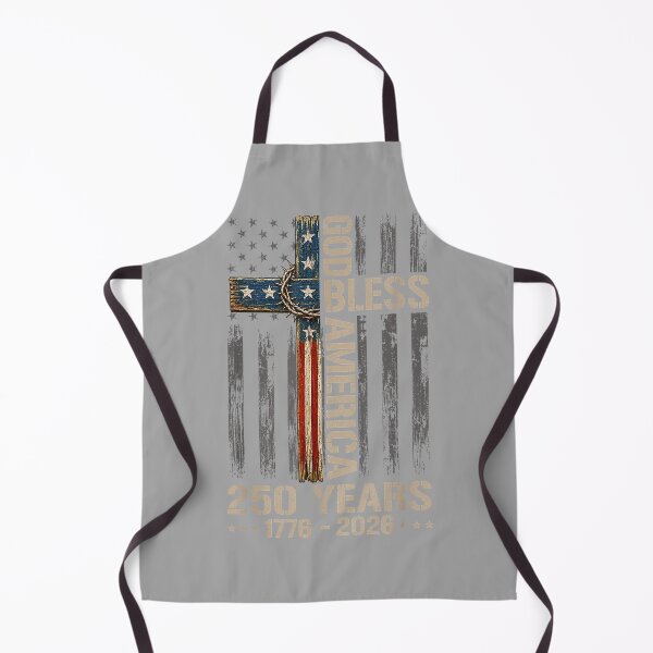 Item preview, God Bless America Christian Cross Flag 250 Years 1776 2026 designed and sold by GreggRoss.