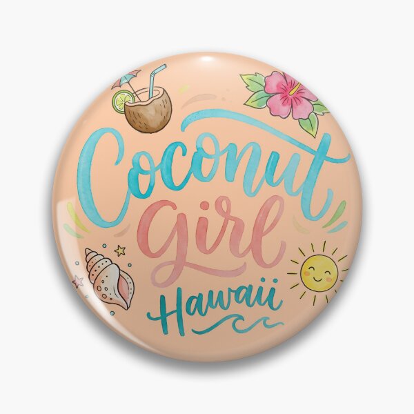 Item preview, Coconut Girl Hawaii – Hawaiian Vibes Design designed and sold by Sea Gem.