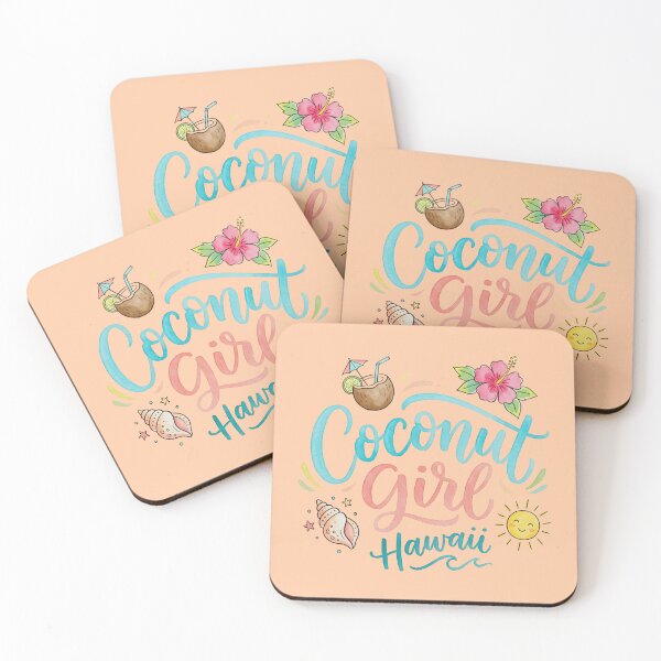 Item preview, Coconut Girl Hawaii – Hawaiian Vibes Design designed and sold by Sea Gem.