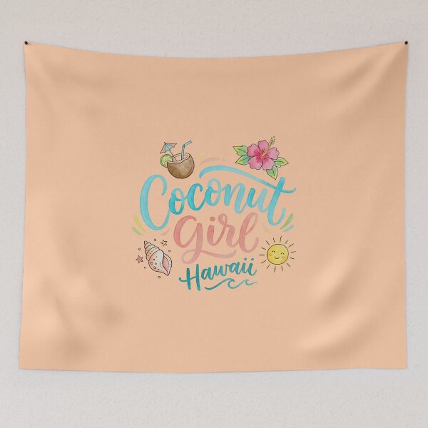 Item preview, Coconut Girl Hawaii – Hawaiian Vibes Design designed and sold by Sea Gem.