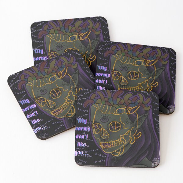 Item preview, Skull Brain worms designed and sold by OpossumTaxpayer .