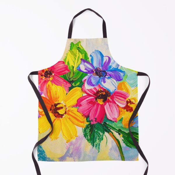 Item preview, Sun-Drenched Garden: Vibrant Impasto Floral Bouquet designed and sold by LiveLearnCreate.