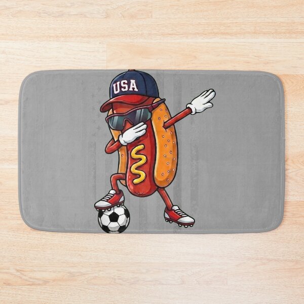 Item preview, Hot Dog Dabbing Funny Soccer Boys Girls Kids Men & Women designed and sold by GreggRoss.