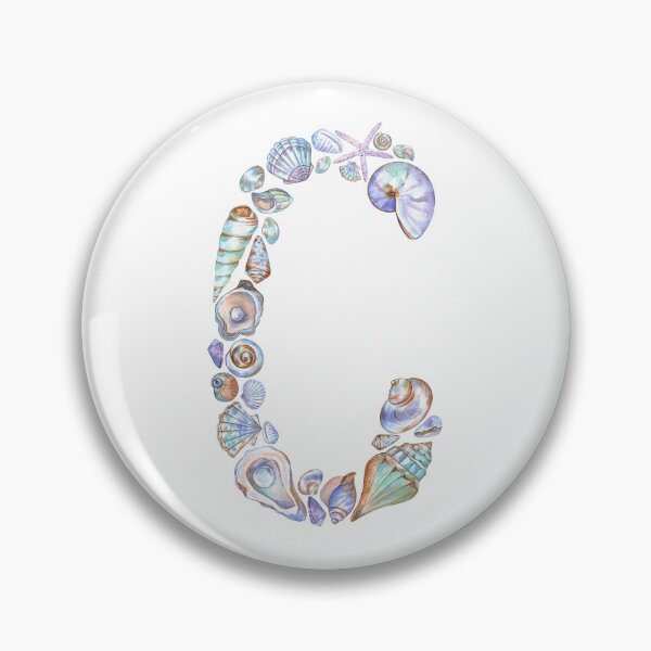 Item preview, Letter C made of Seashells designed and sold by Flowersforbear.