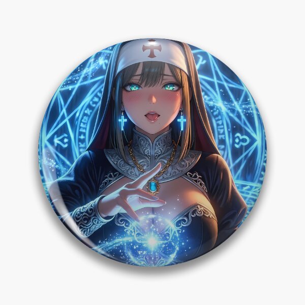 Item preview, Magical Nun Fantasy Sorceress Art designed and sold by GalleryBrisArt.