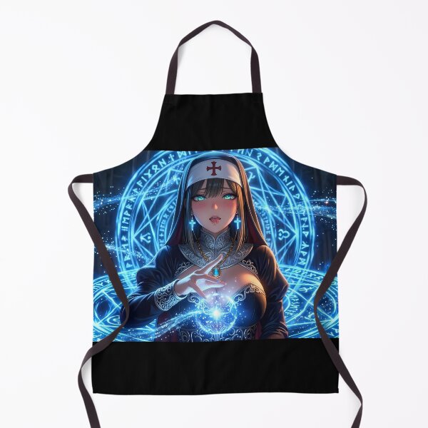 Item preview, Magical Nun Fantasy Sorceress Art designed and sold by GalleryBrisArt.