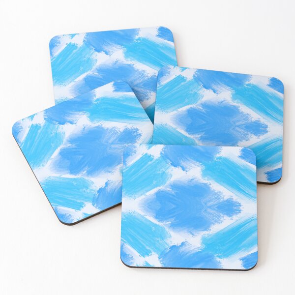 Item preview, Abstract Blue Watercolor Brush Stroke Pattern designed and sold by ​Jyoti Digital Artist.