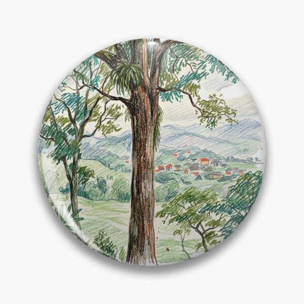 Item preview, Rural landscape: tree and village designed and sold by CristianCEB.