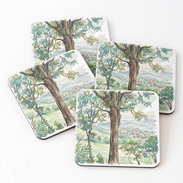 Item preview, Rural landscape: tree and village designed and sold by CristianCEB.