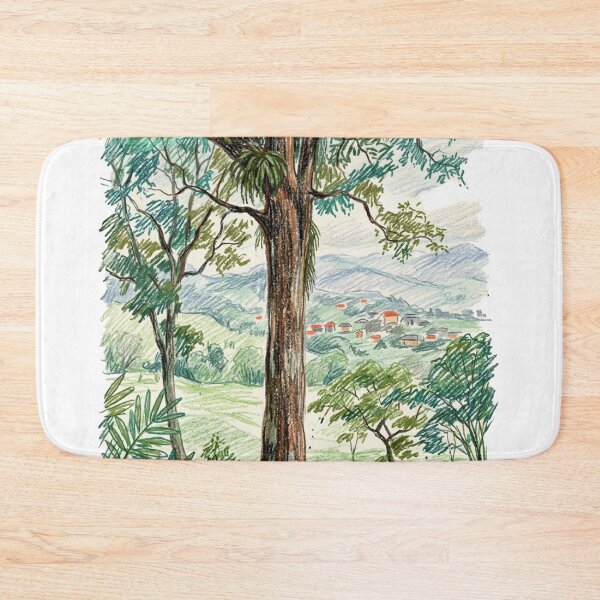 Item preview, Rural landscape: tree and village designed and sold by CristianCEB.