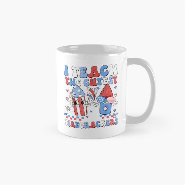 Item preview, I Teach the Cutest Little Firecrackers 4th of July Teachers T-Shirt designed and sold by ‘Nothing Scares Me’ Store.