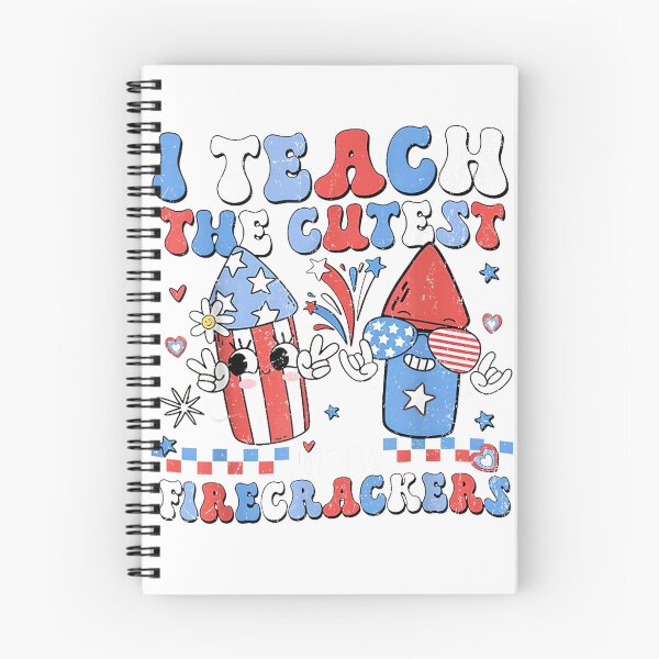 Item preview, I Teach the Cutest Little Firecrackers 4th of July Teachers T-Shirt designed and sold by ‘Nothing Scares Me’ Store.