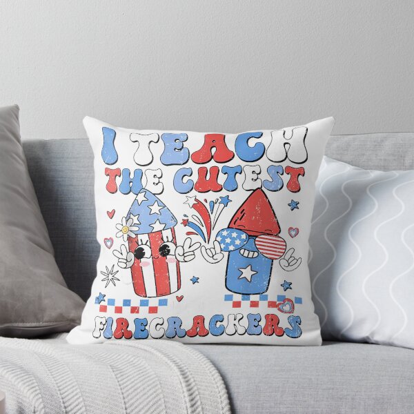 Item preview, I Teach the Cutest Little Firecrackers 4th of July Teachers T-Shirt designed and sold by ‘Nothing Scares Me’ Store.