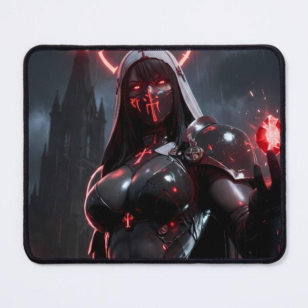 Item preview, Magical Nun Fantasy Sorceress Art designed and sold by GalleryBrisArt.
