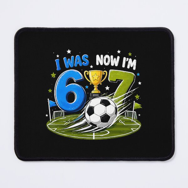 Item preview, I was 6 Now I'm 7 Soccer Birthday 7 Year Old Boy Girl designed and sold by Littermin.