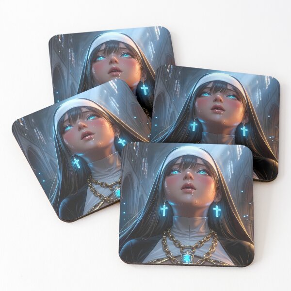 Item preview, Magical Nun Fantasy Sorceress Art designed and sold by GalleryBrisArt.