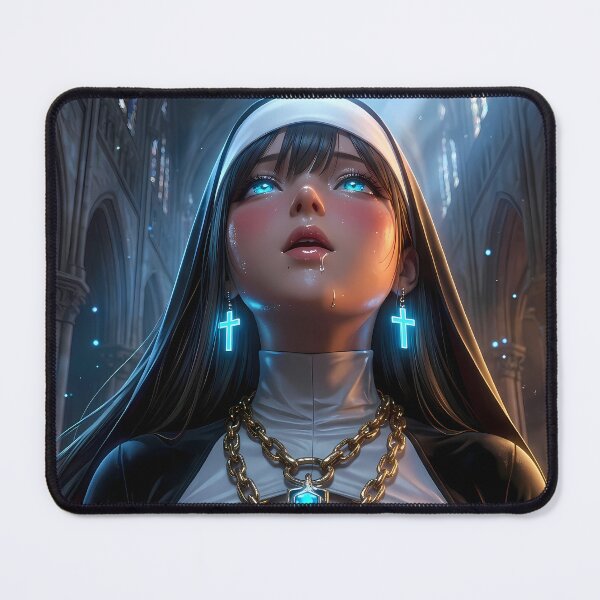 Item preview, Magical Nun Fantasy Sorceress Art designed and sold by GalleryBrisArt.